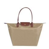 Waterproof Tote Handbag with Leather Straps
