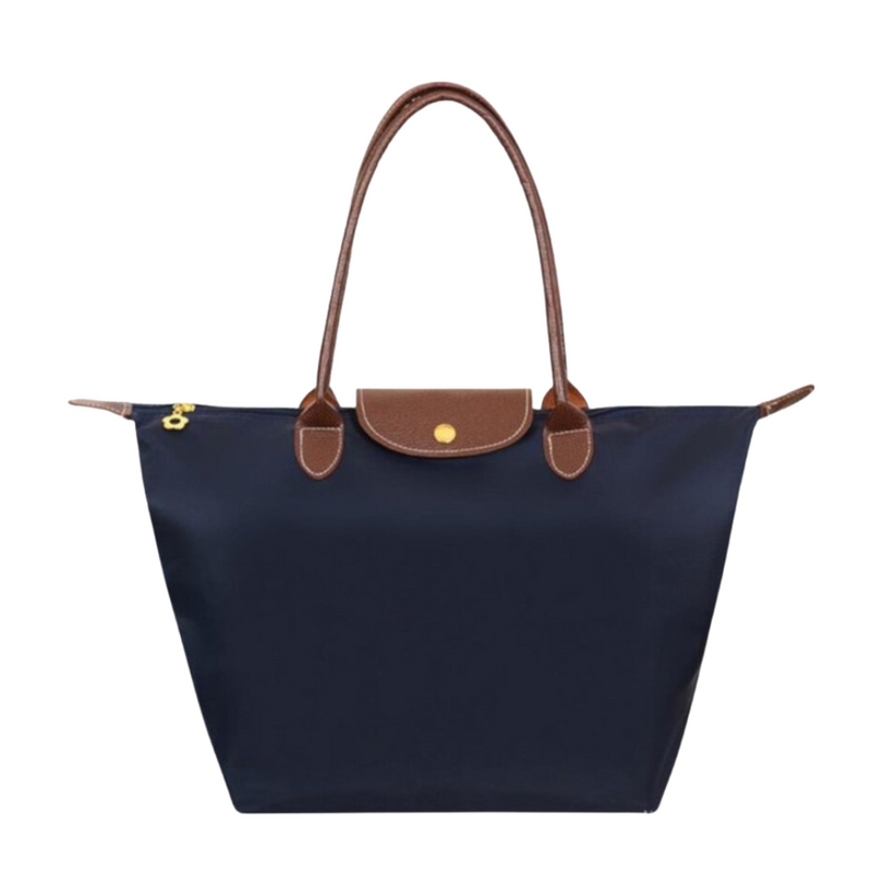 Waterproof Tote Handbag with Leather Straps