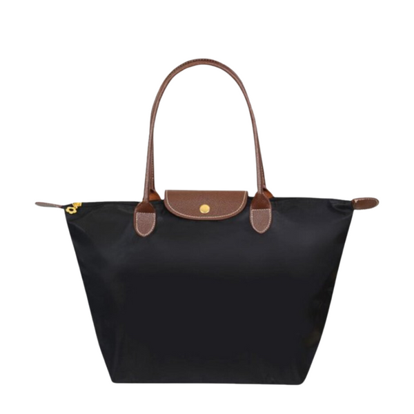 Waterproof Tote Handbag with Leather Straps